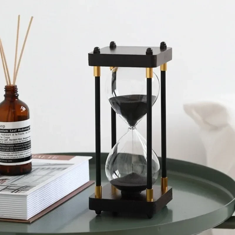 New Solid Wood Vintage Classical Hourglasses Drinks Cabinet Living Room Timer Unbreakable Classical Personal Home