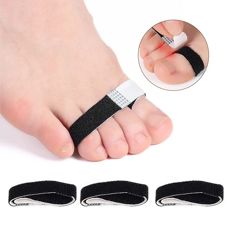 Pexmen 1/2/5Pcs Hammer Toe Straightener Hammertoe Splints Toe Cushioned Bandages for Broken Crooked and Overlapping Toes