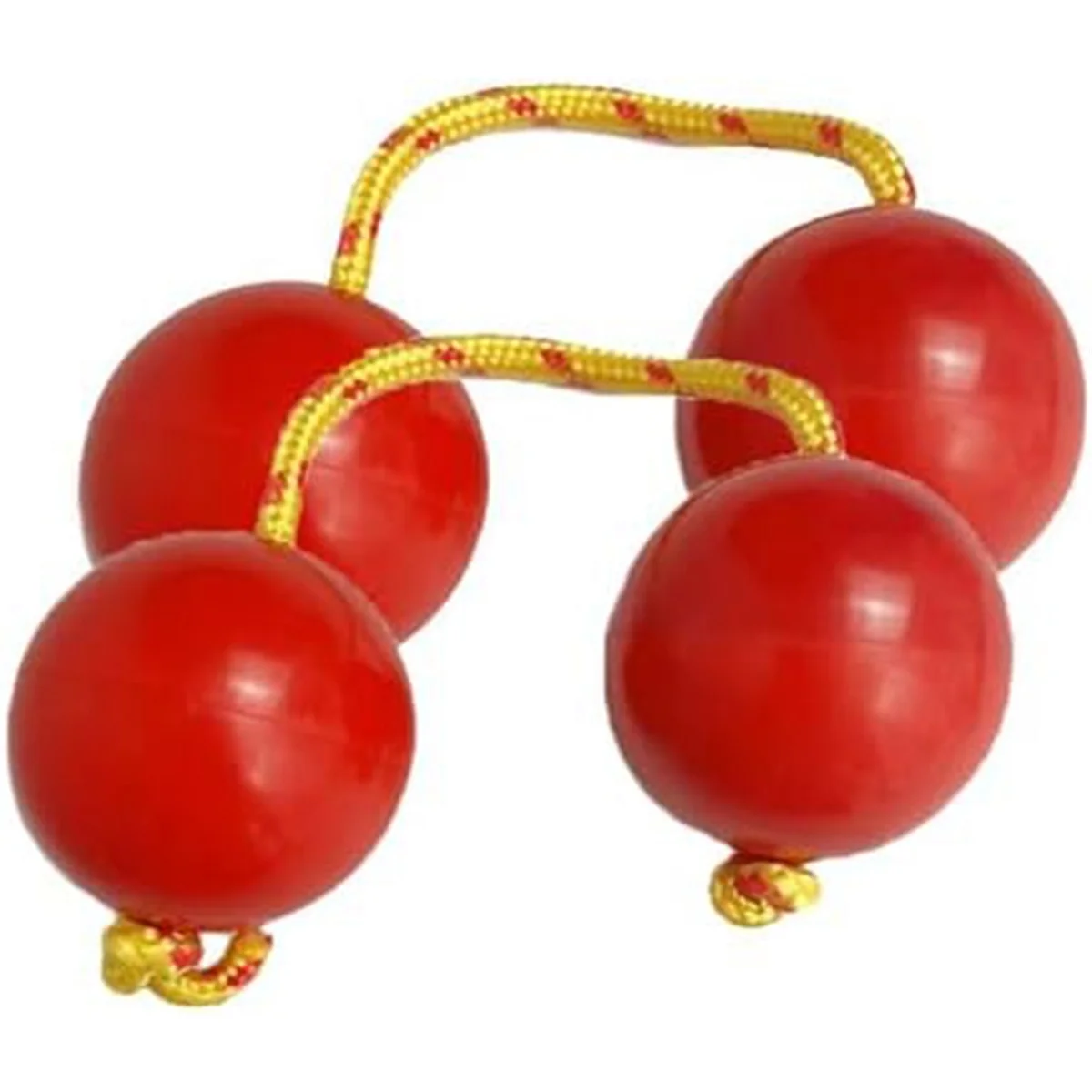 

2 Pairs of Rhythmic Ball, Aslatua Shaker Instrument Shaker Rattle for Kids Adults Weddings Parties Musical Class Red