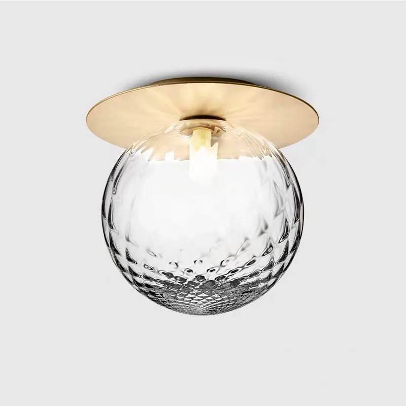 Plafonnier composé de boules de verre au design moderne, luminaire décoratif d'intérieur, idéal pour une chambre à coucher, un couloir, des escaliers ou une allée