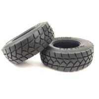 Fury Bear 1/14 For Iveco Tractor Head Mud Tire Skin  85mm Diameter TireFor Tamiya  Lesu Rc Truck Trailer Tipper