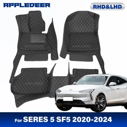 Car Floor Mats For SERES 5 SF5 2020 2021 2022 2023 2024 Custom Auto Foot Pads Automobile Carpet Cover Interior Accessories