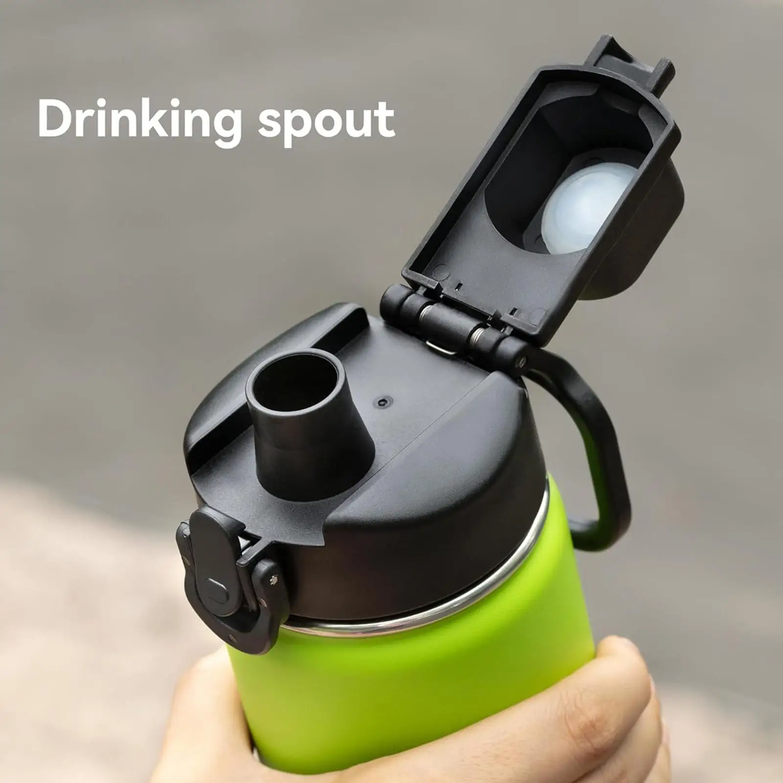Water Bottle Spout Lid Replacement Auto Top Lid Wide Mouth Safe ConvenientWater Bottle Top Spout Lid for Home School Gym