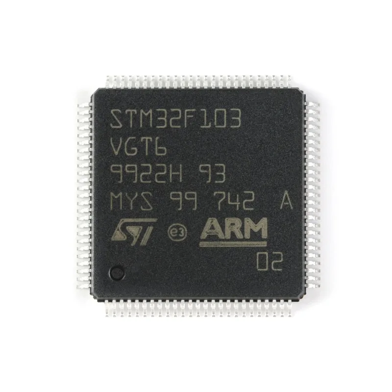 Genuine Original STM32F103VGT6, LQFP‑100 Package, ARM Cortex‑M3 Core 32‑Bit Microcontroller MCU Chip