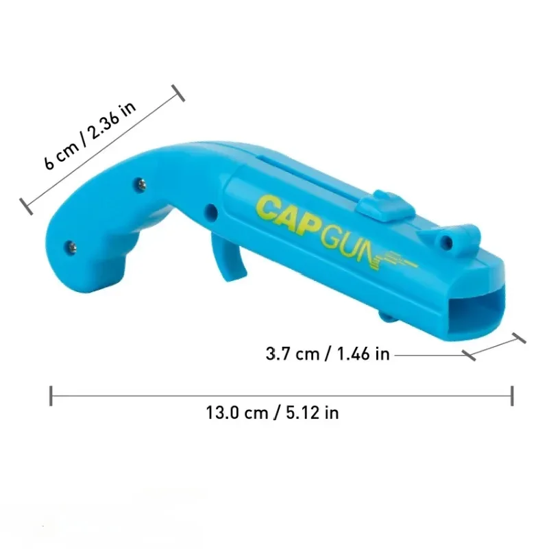 Portable Creative Pistol Bottle Cap Launcher Beer Opener Shooting Cap Gun Multifunctional Home Kitchen Bar Gadget Funny Gift