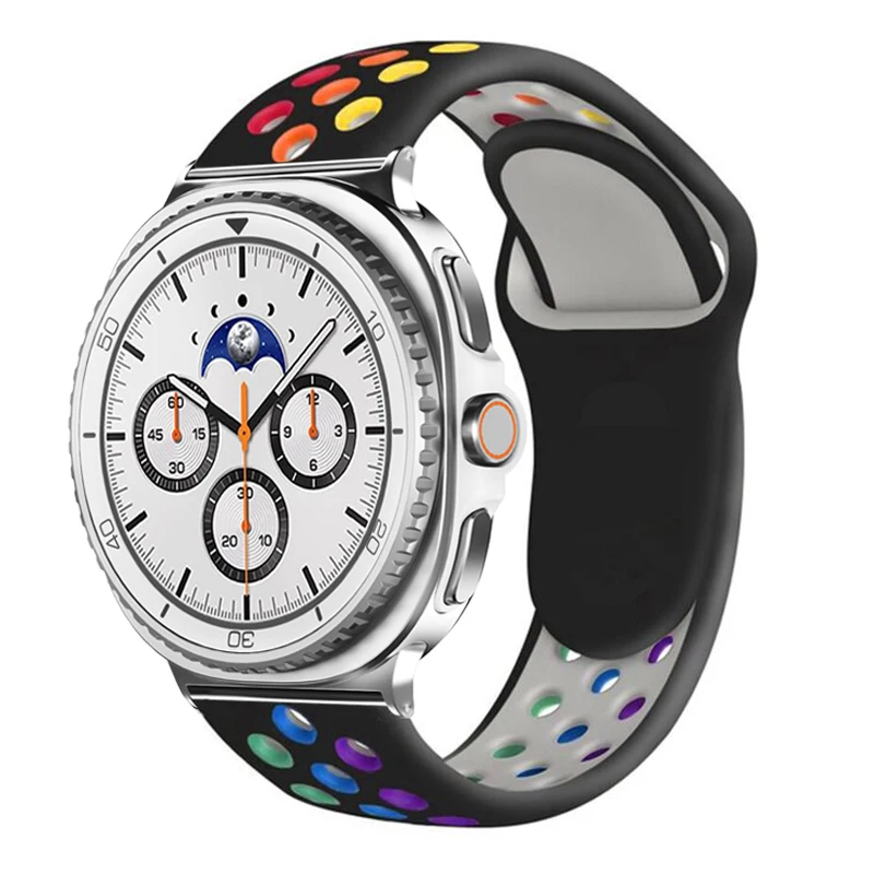 Watch Band For Samsung Galaxy Watch 8 7 Ultra Strap replacement Pride Rubber Smartwatch Belt Bracelet For samsung galaxy watch8