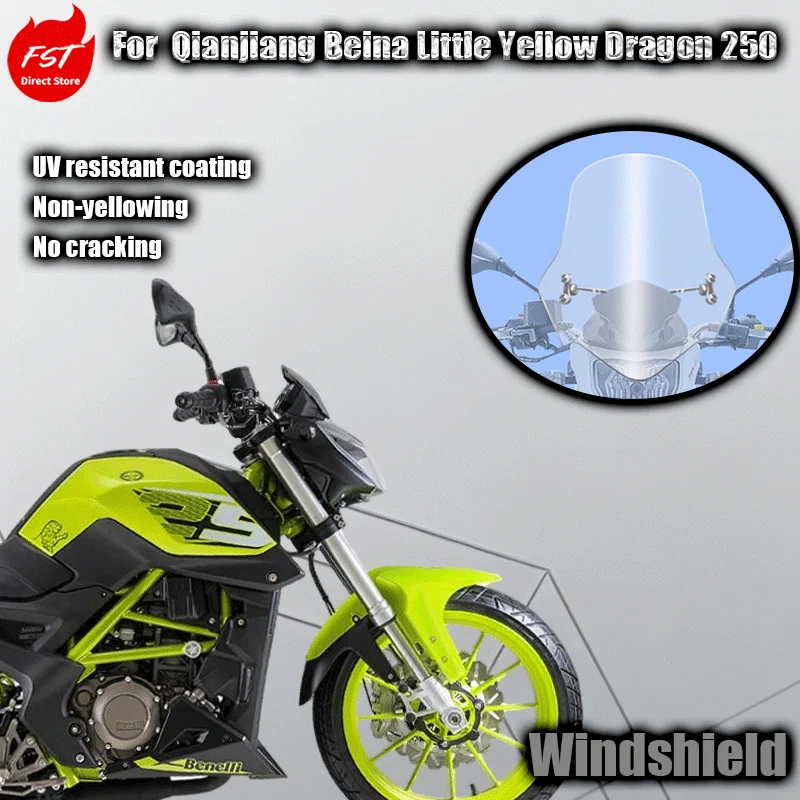 

For Benelli BN250 windshield cover stainless steel bracket hardened and thickened