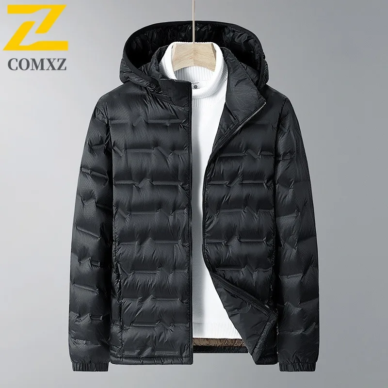 COMXZ Новый графеновый легкий пуховик для мужчин среднего возраста