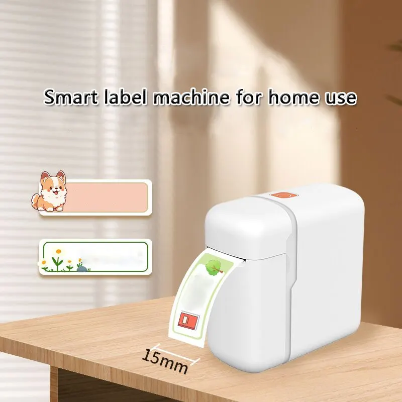 طابعة ذكية منزلية صغيرة حساسة للحرارة للطلاب محمولة لطباعة ملاحظات الأسعار وملصقات الأسماء والملصقات البيضاء #2