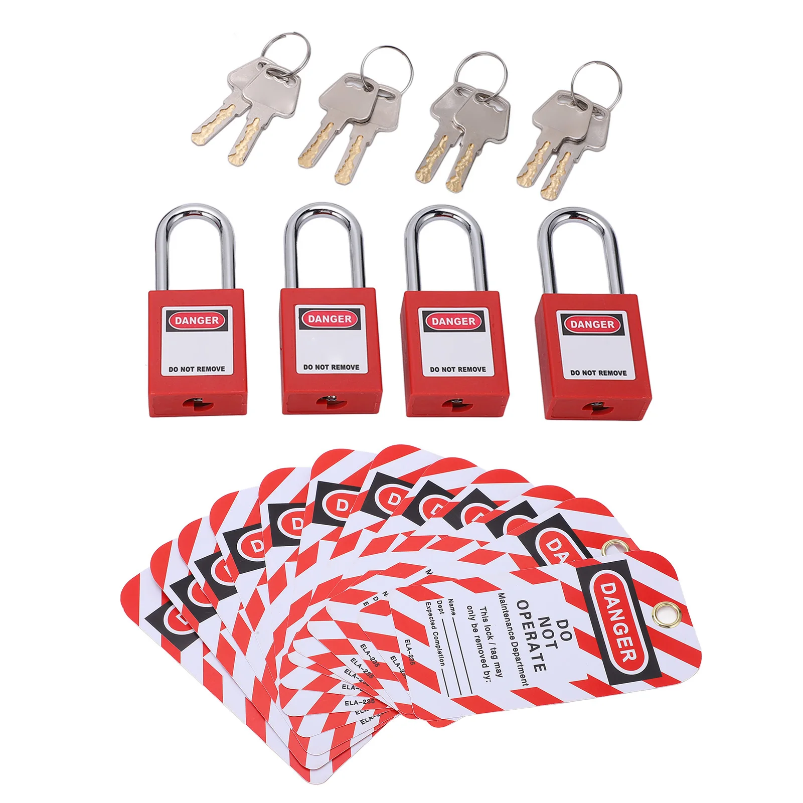 Loto Safety Kit With Padlocks Keys And Tags Professional Electrical Lockout Tools For Industrial Chemical And Power Industry Use view 3