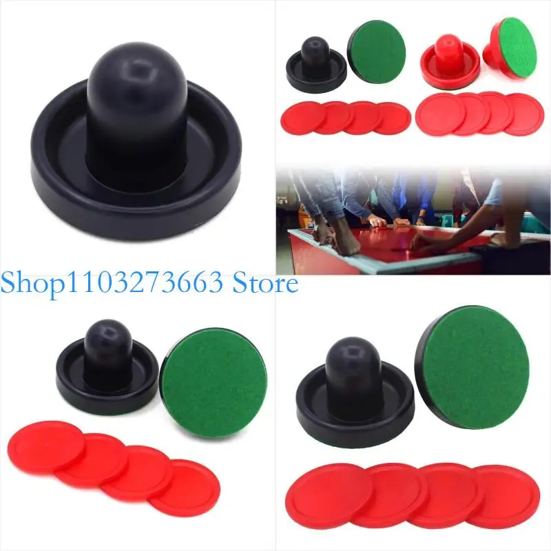 

R6FE Air Hockey Pusher and Air Hockey Pucks Replacements for Game Tables Great Goal