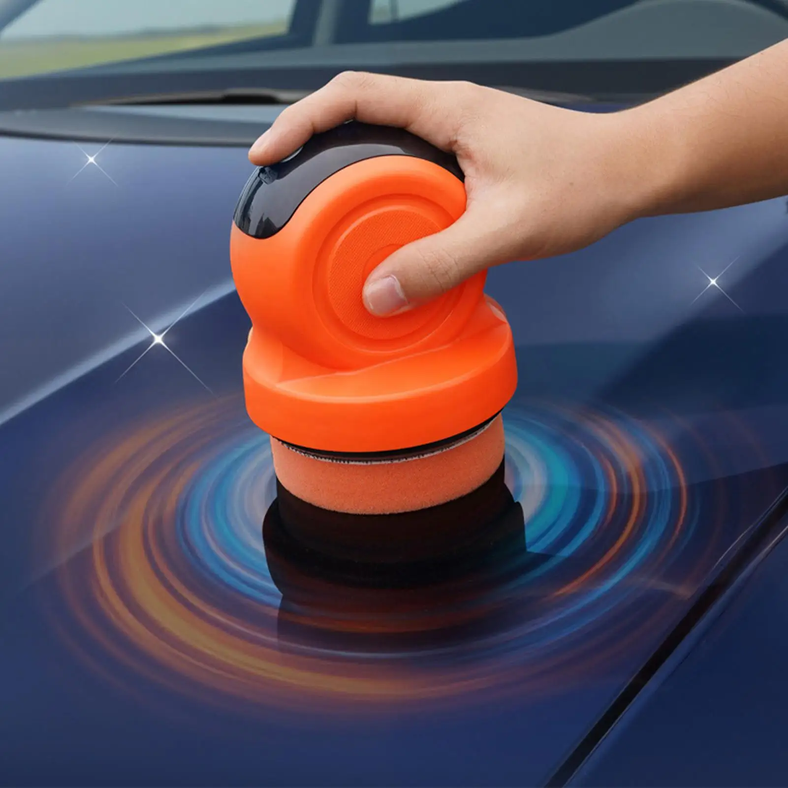 Buffer Polisher for Car Detailing Cordless Handheld Waxing Tool Adjustable LCD Display Auto Buffer Tool for Waxing Automotive
