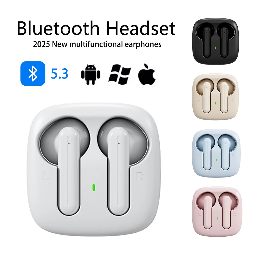 

2025 NEW Wireless Bluetooth Earphones For Samsung S25 S24 iPhone Xiaomi Music Headphone In Ear Style Noise Reduction Earphone