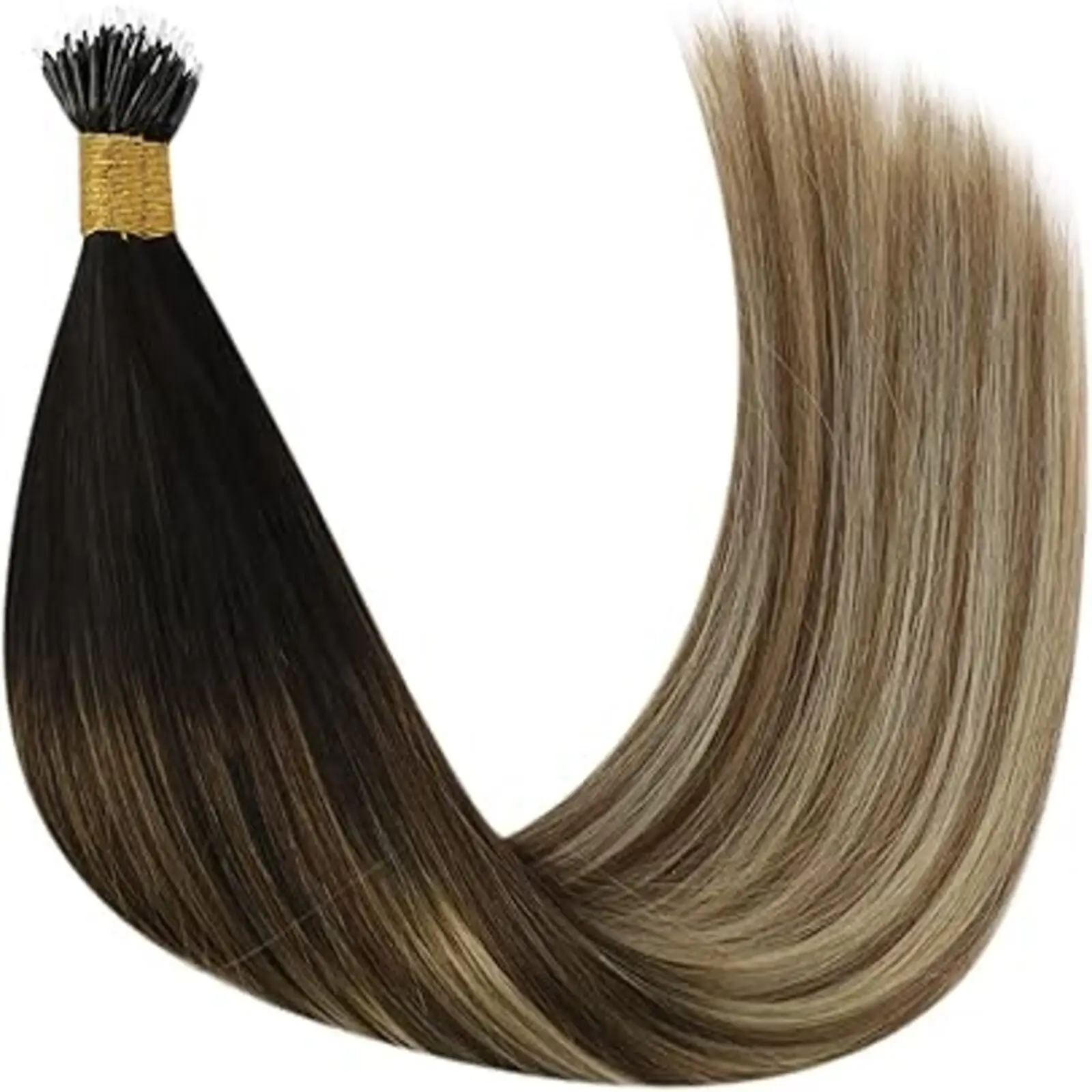 Procureur gSee CharacterRing Extensions de cheveux, KerBrian ktBalayage document, Vrais cheveux humains, Extension de cheveux Remy, Qualité salon, 14-24 pouces