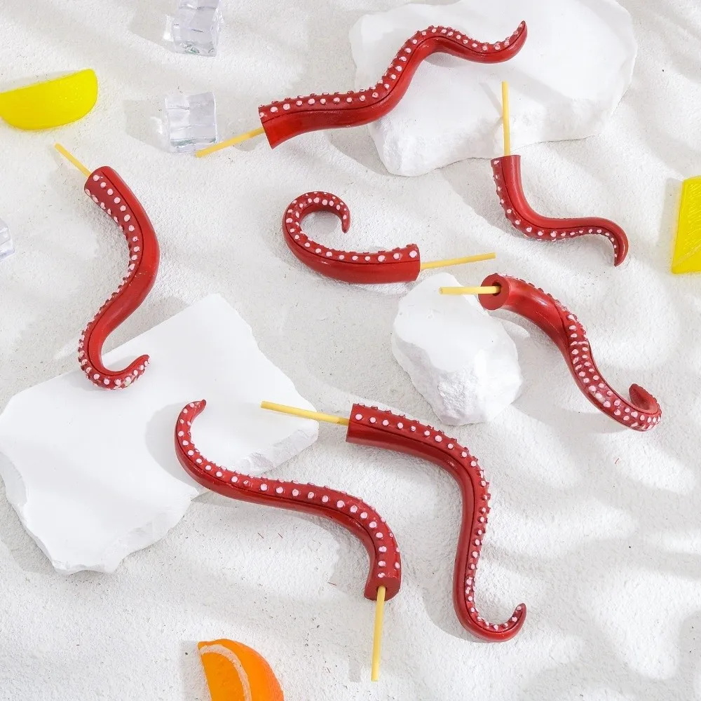 Creative 7-piece Set Sea Tentacle Resin Decoration Resin Garden Decor Octopus Plant Post Plant Stakes Home