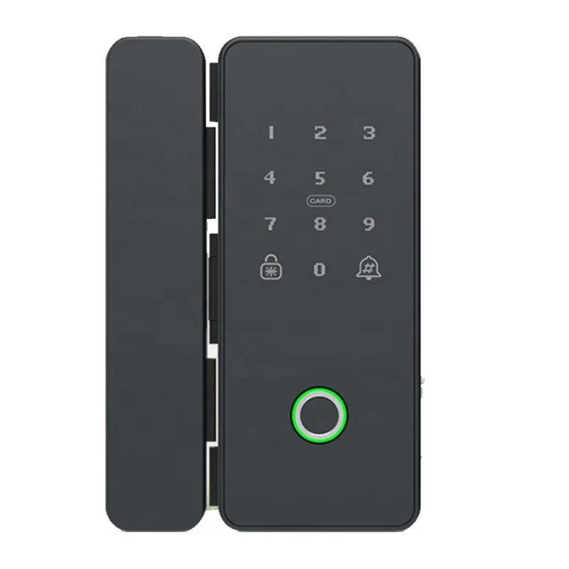 Automatic Biometric Fingerprint Glass Door Smart Lock with APP