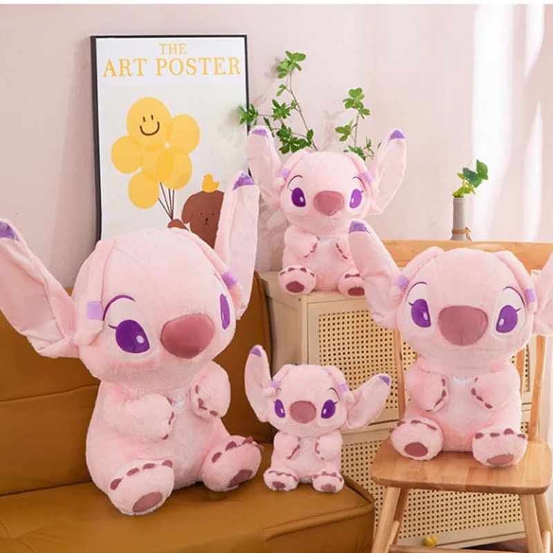 

30/70 см Disney Лило и Стич плюшевая кукла милый мультфильм аниме розовый ангел плюшевые игрушки подарки на день рождения и Рождество для детей
