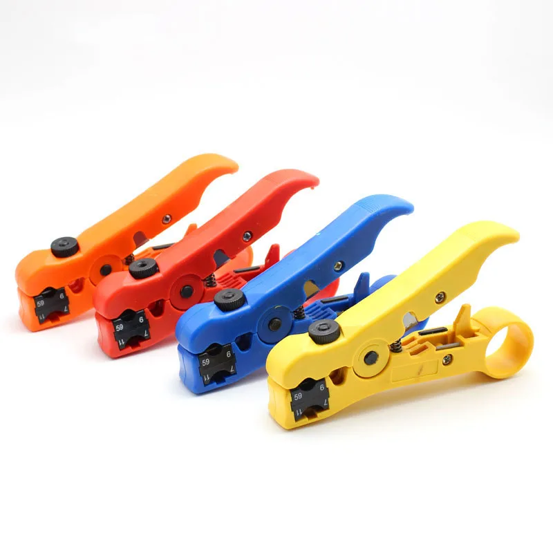 Multi-functional Wire Plier Cable Wire Pliers Electric Stripping Tools Cutter Striper for UTP/STP RG59 RG6 RG7 RG11 Cable Cutter