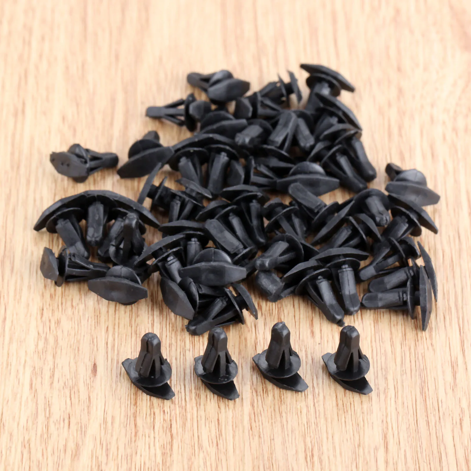 50Pcs Car Door Window Sealing Strip Clips Plastic Rivets Fixed Auto Fastener Clip Universal Automobile Accessories Car-Styling