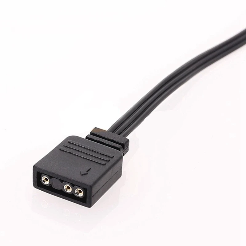 For Corsair 4PIN RGB To Standard ARGB 3-Pin 5V Adapter Connector RGB Cable 25Cm