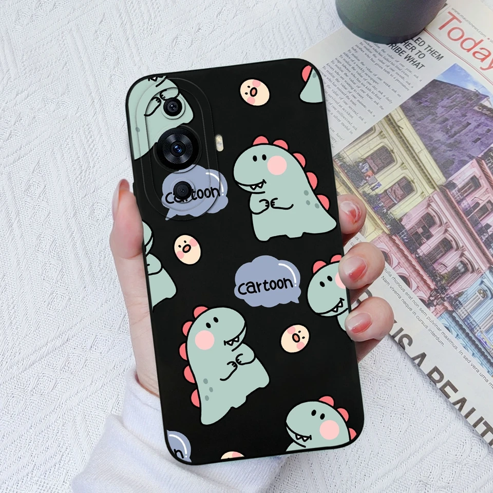 Case For Huawei Nova 11 Nova 11 Pro Nova 11 SE Cute Dinosaur Silicone Protective For Huawei Nova11 Nova11Pro Nova11SE Back Cover