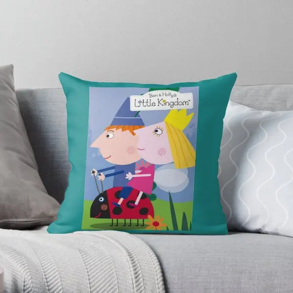 Ben And Hollys Little Kingdom Design  Printing Throw Pillow Cover Throw Car Sofa Comfort Soft Waist Pillows not include One Side