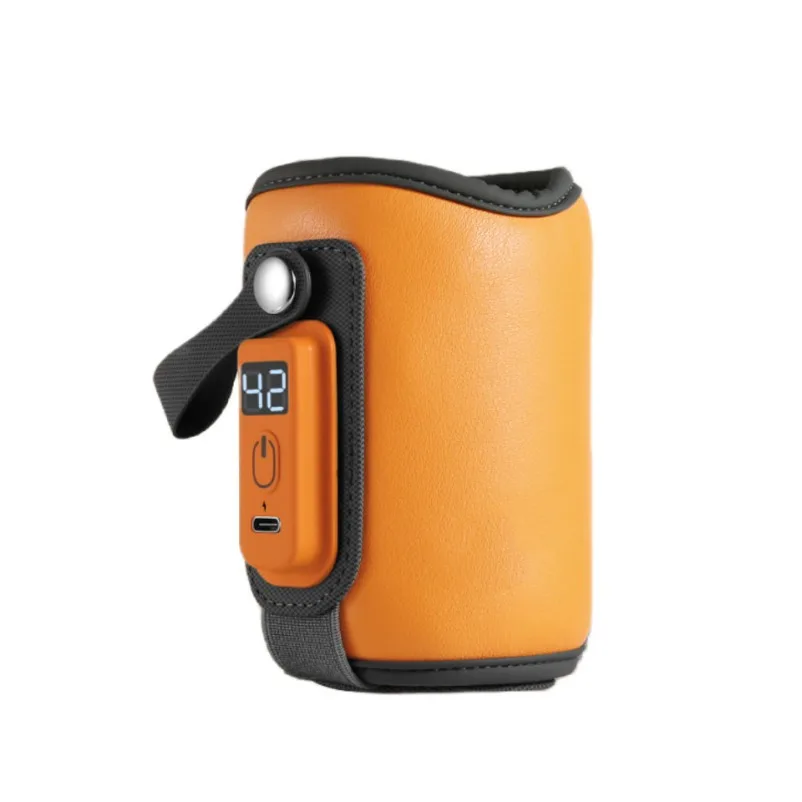 USB Portable Baby Bottle Warmer Cover Constant Temperature Milk Heating Sleeve for Travel & Car Use
