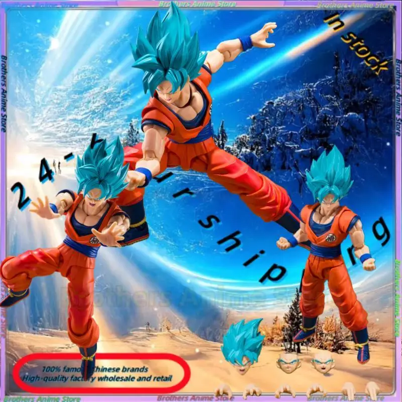 

Предпродажа Bandai SHF Dragon Ball Super Super Saiyan God Super Blue Goku подвижная фигурка