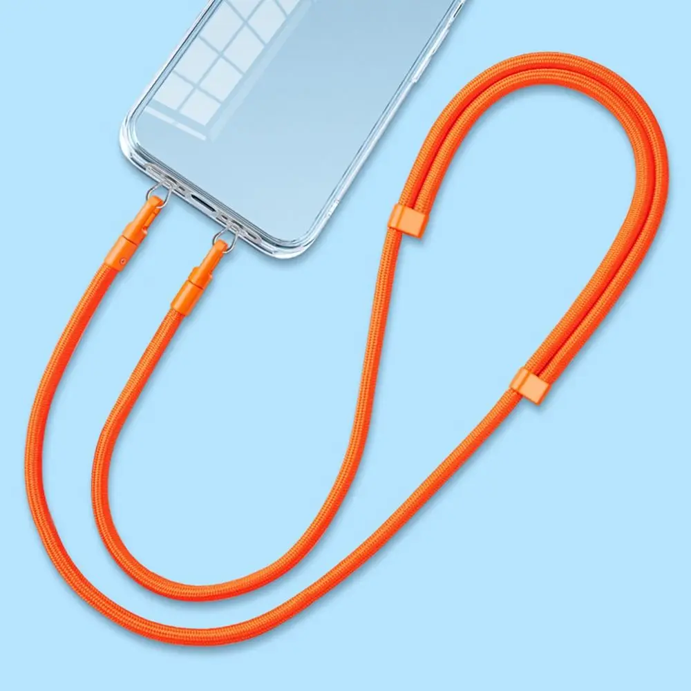 

360 ° Вращающийся ремешок для мобильного телефона, двусторонние регулируемые аксессуары для телефонов, веревка с защитой от потери телефона и прокладкой