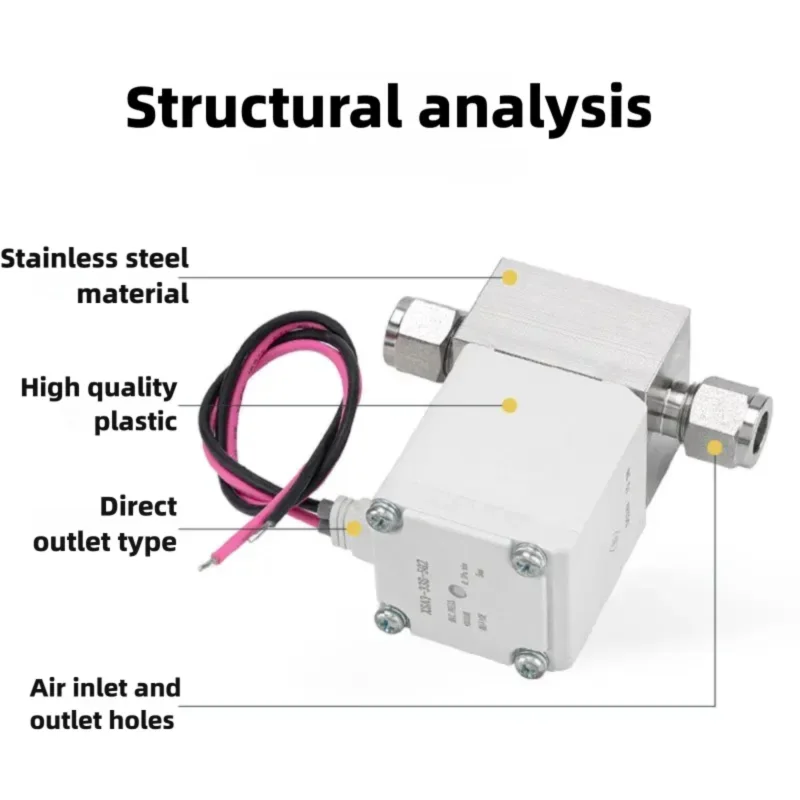 XSA3-43S-5G2 Pneumatic High Vacuum Solenoid Valve Normally Closed Straight-Through Valve