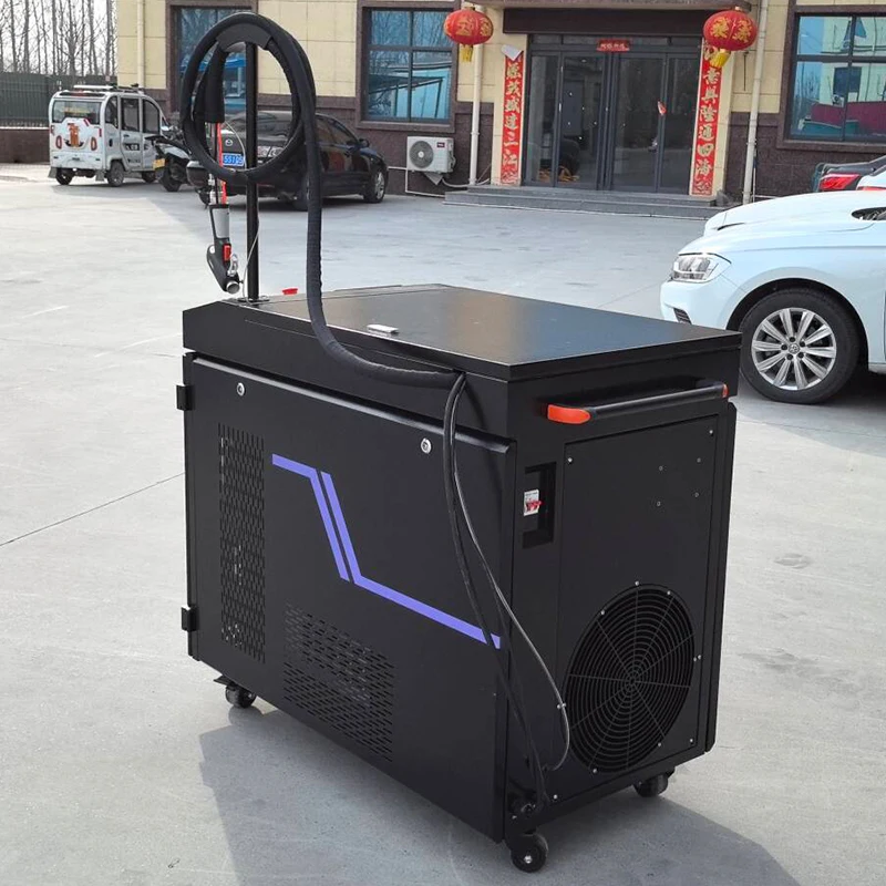 2024 New Product HW980 2000W 3000W Jinan Fiber Laser Painting Surface Cleaner Refurbishment 3 In 1 Clean + Weld + Cut Machine