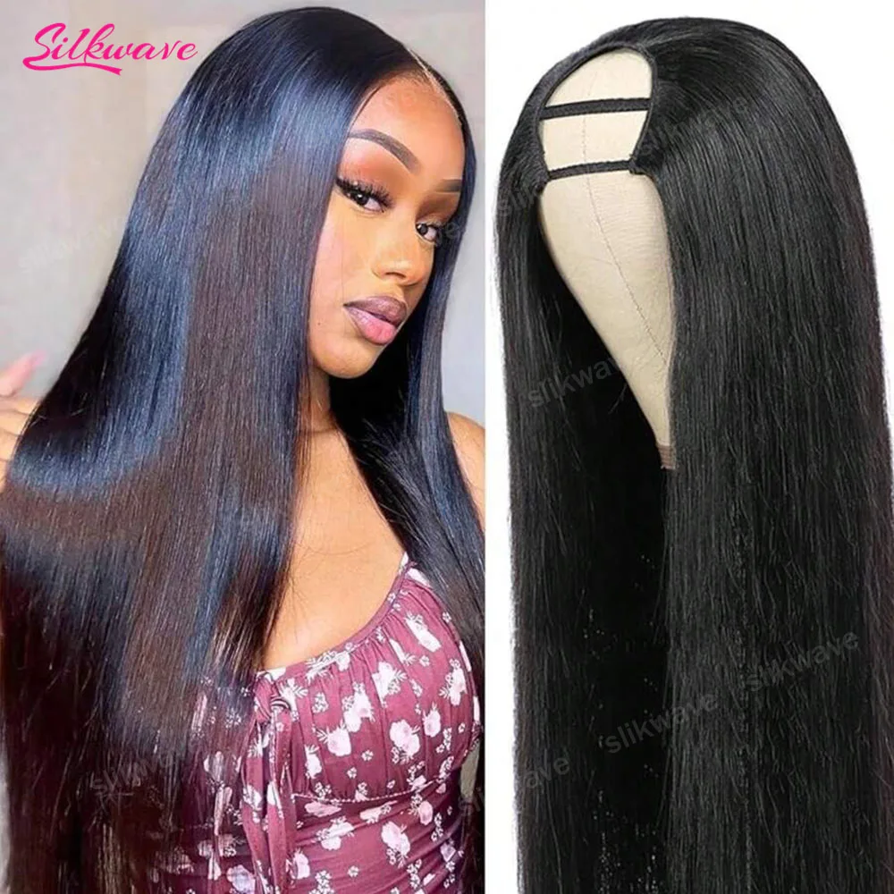 

28 Inch V Part Wigs Straight Virgin Human Hair Wigs For Women Upgrade U Part Wigs Glueless Clip In Wig V Shape Wig No Leave Out