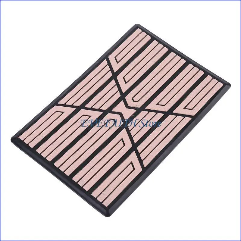 124B Truck Car Floor Carpet Mat Patch Foot Heel Plate Pedal Non-slip Cushion Mat Pad 15x23cm Non-slip Mat