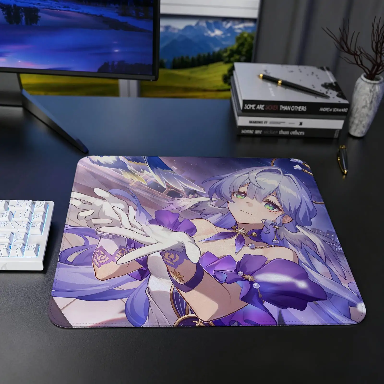 Regular gaming mouse pad S/M/L size Office mouse pad Honkai Star Rail Robin Summeretto Laptop desk mat Stitched edge mouse pad