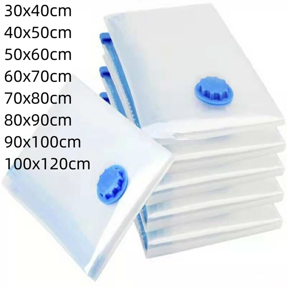 Transparent Vacuum Bag Vacuum Storage Bags With Valve Transparent Travel Seal Packet Organizers For Towel Cloth