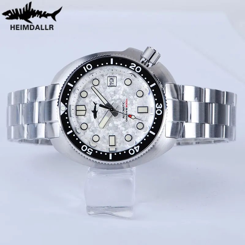 Heimdallr 6105 Abalone Men Diving Watches Snowflake Dial Sapphire Ceramic Bezel NH35 Automatic Mechanical Watch Waterproof 20Bar