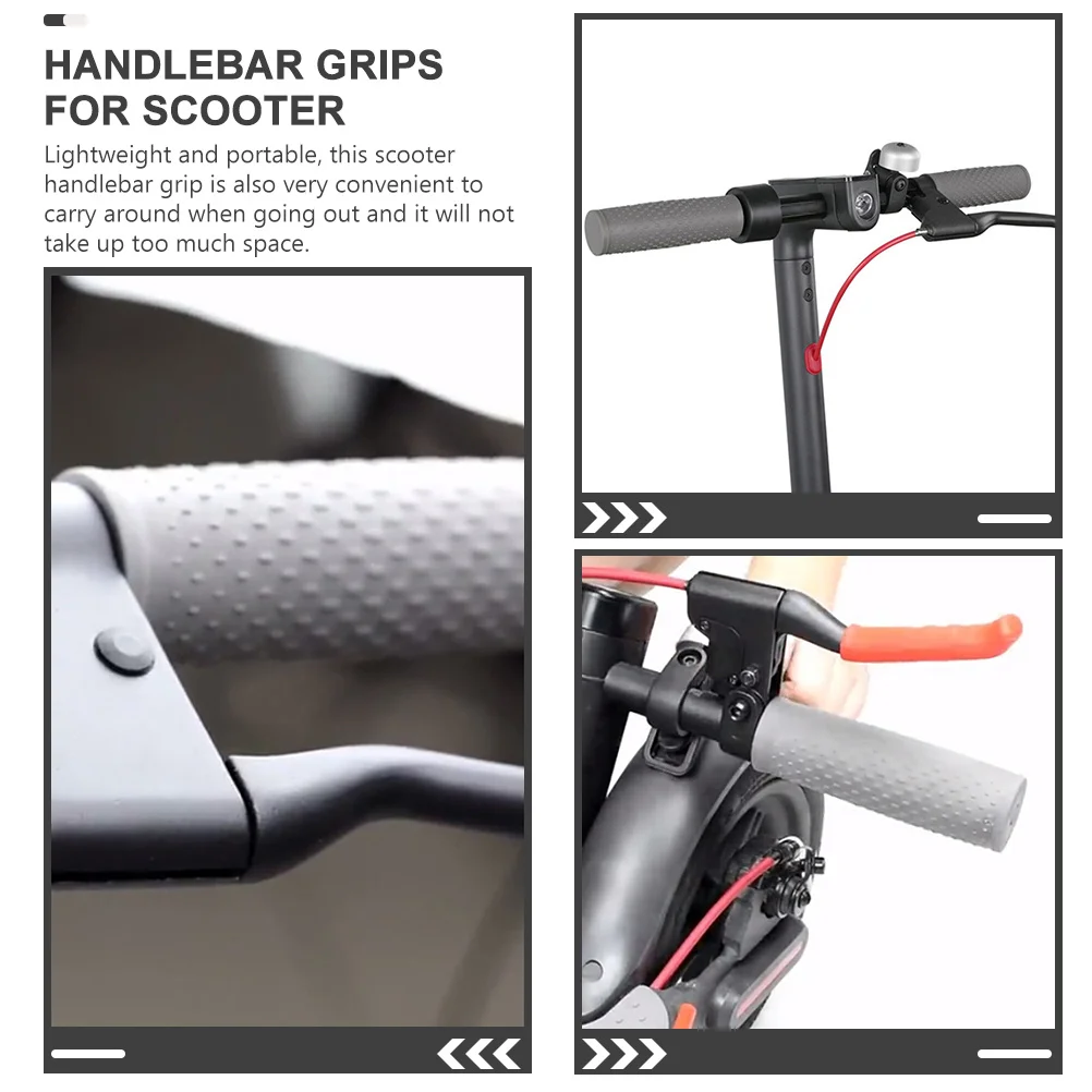2 قطعة مقبض سكوتر كهربائي السيطرة سيليكون المضادة للصدمات عدم الانزلاق ارتداء مقاومة المقود يغطي لوازم سكوتر #1