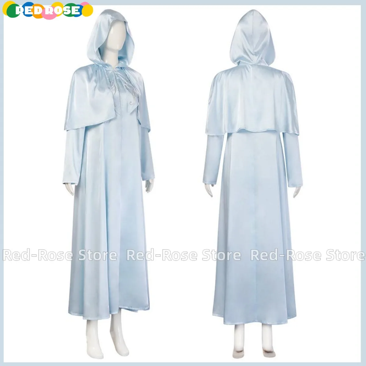 Anime Game Final Fantasy Xiv: Endwalker Hydaelyn Cosplay Costume Venat Wig Blue Hooded Cloak Dress Man Woman Halloween Suit