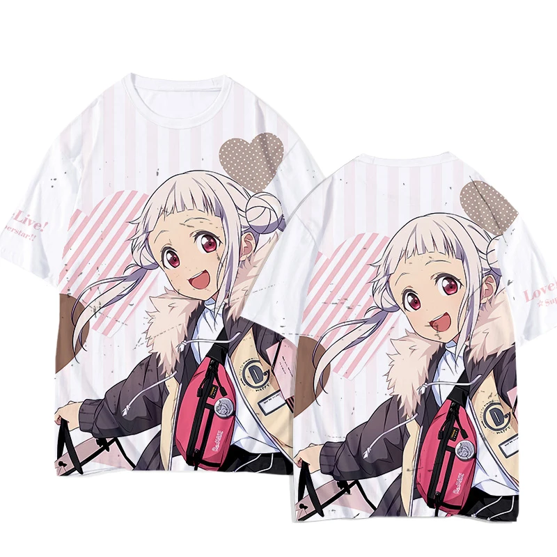 

Аниме Lovelive Superstar 3D футболка для женщин и мужчин, летняя модная забавная футболка с коротким рукавом, футболки с графикой, уличная футболка для косплея