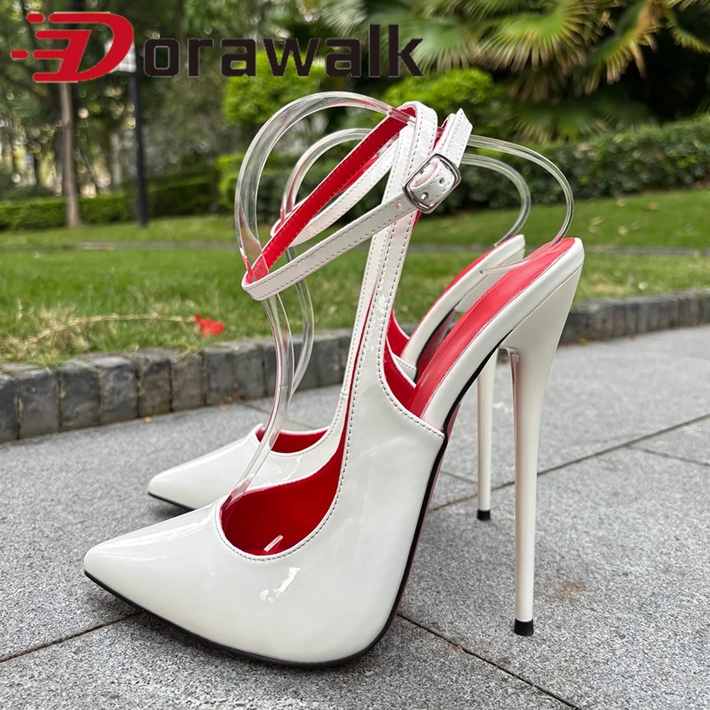 Fashion Summer 14/16cm High Heels Photograph White Sexy Sandal Fetish Woman Cross Ankle Strap Pumps Stripper MEN Unisex Shoes