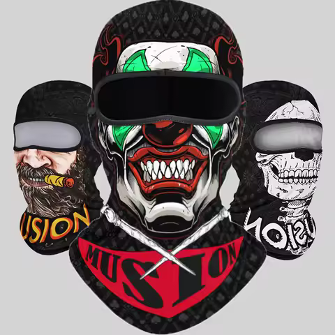 Musion Balaclava Mask Windproof Dustproof Street Funny Skeleton Personalized Motorcycle Skiing Fishing Sports Outdoor H