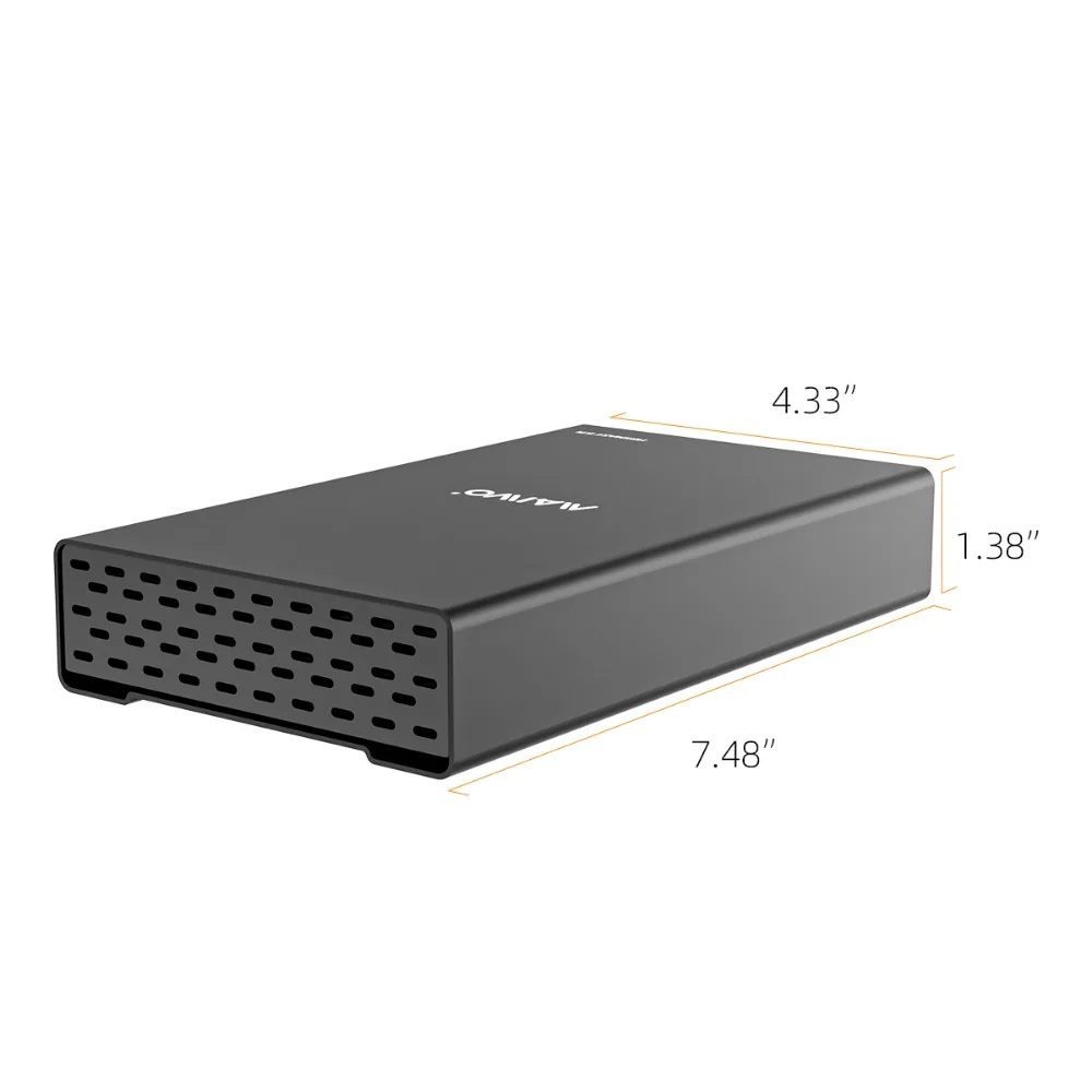 MAIWO HDD-Gehäuse mit HUB 2,5/3,5 Zoll SATA HDD-Dockingstation 10Gbps Typ-C Gen2 HDD/SSD-Gehäuse Aluminiumgehäuse für PC Macbook – Detail 9