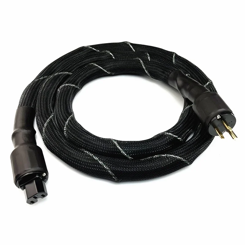 Hi-end XP MKII 7N Copper HiFi Audio Power Cable US & EU Plug for Amplifier DAC DVD CD Player