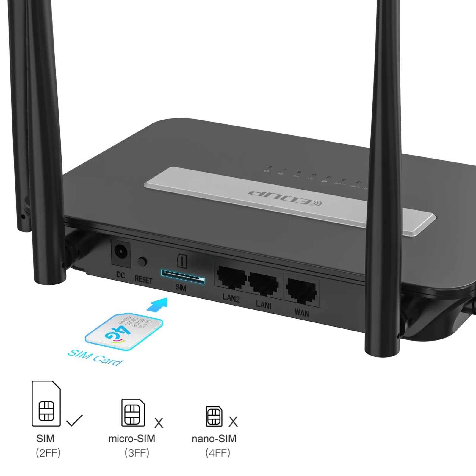 

EDUP 7503ES 300Mbps Wireless Router CPE 4G LTE Modem Wireless Router B310 LTE CPE Wireless Router 4G LTE with SIM Slot