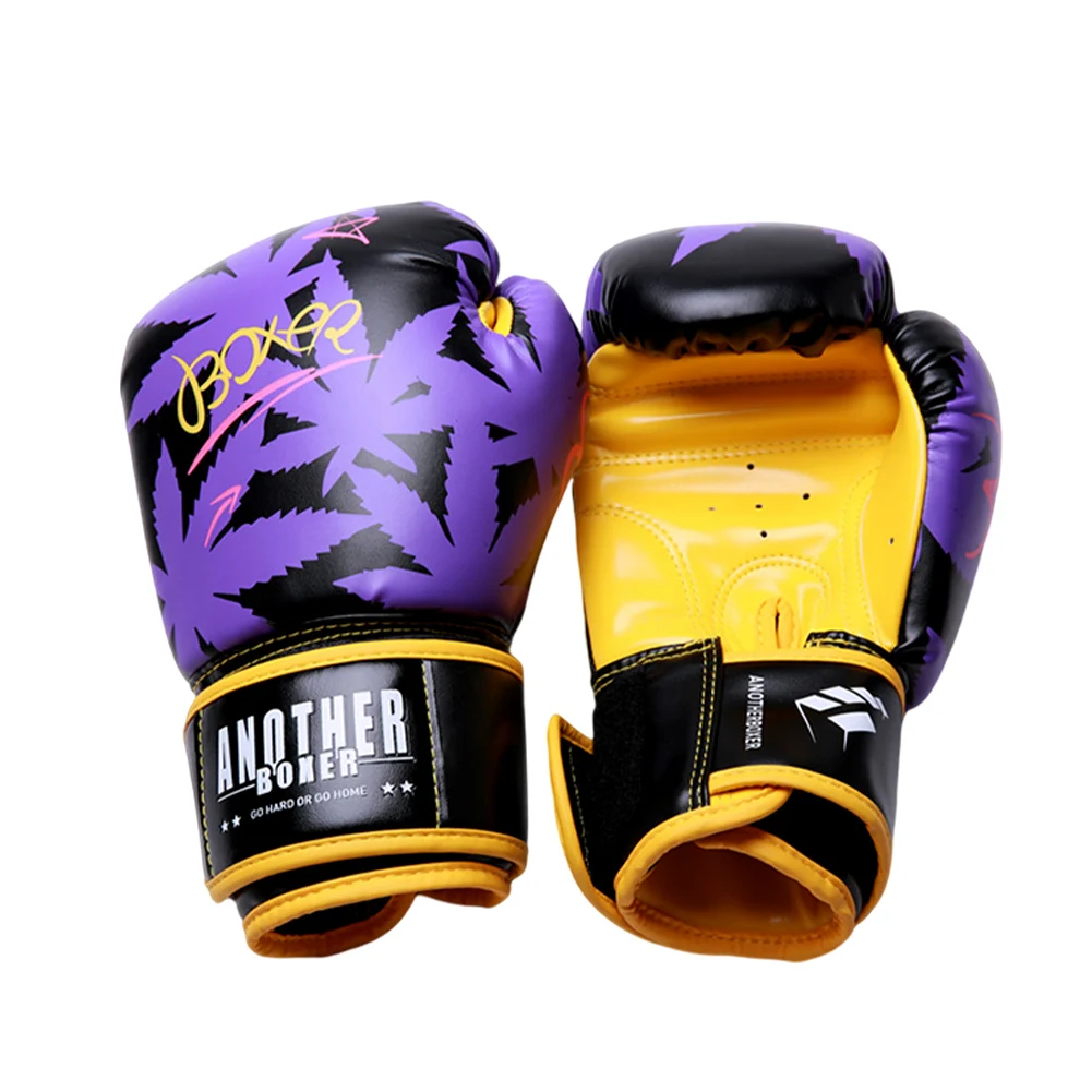 

Boxing Gloves 8 10 12 14oz PU Leather Muay Thai Guantes Boxeo Sanda Free Fight MMA Kick Boxing Training Glove For Women Men Kids