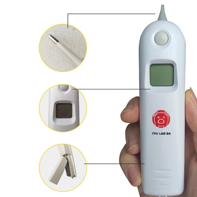 ميزان الحرارة SanitaryPet Accurant قياس درجة الحرارة للخنازير الحصان دروبشيب