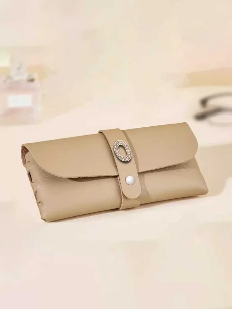 Customized PU Leather Eyewear Cases: Convenient Use Anti-Stress Personalized Customer NameTwo-Toned Letter Craftsmanship