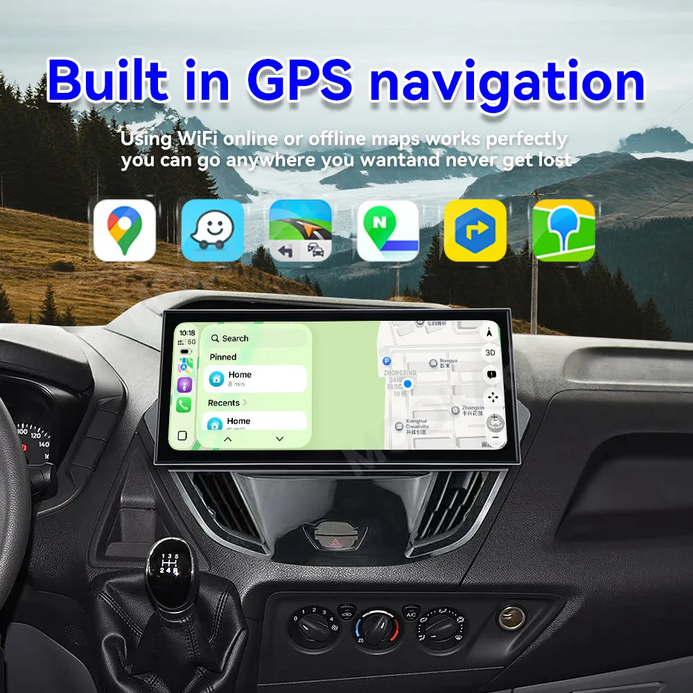 15.8 Qualcomm Android 15 Car Radio For Ford Tourneo Transit 2016~2022 Multimedia Player Navigation Car Stereo Receiver Head Unit