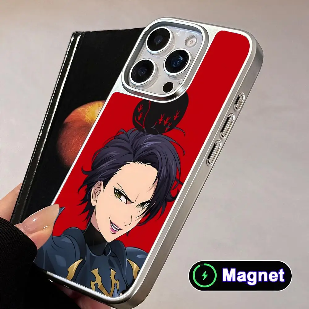 Seven Deadly Sins Merlin Phone Case for iPhone 17 16 15 14 13 12 11 Air Pro Max Plus Electroplated Silver Magnet Cover - view 6