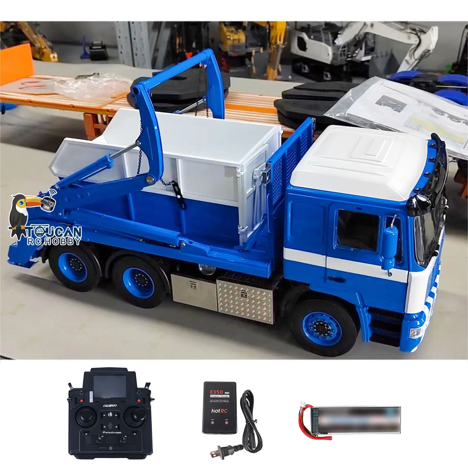 1/14 Metal RC Hydraulic Skip Loader VL18U F2000 PL18EV Lite Swing Arm Ready to Run Remoted Truck Vehicle Dump Cars for Boys Toys